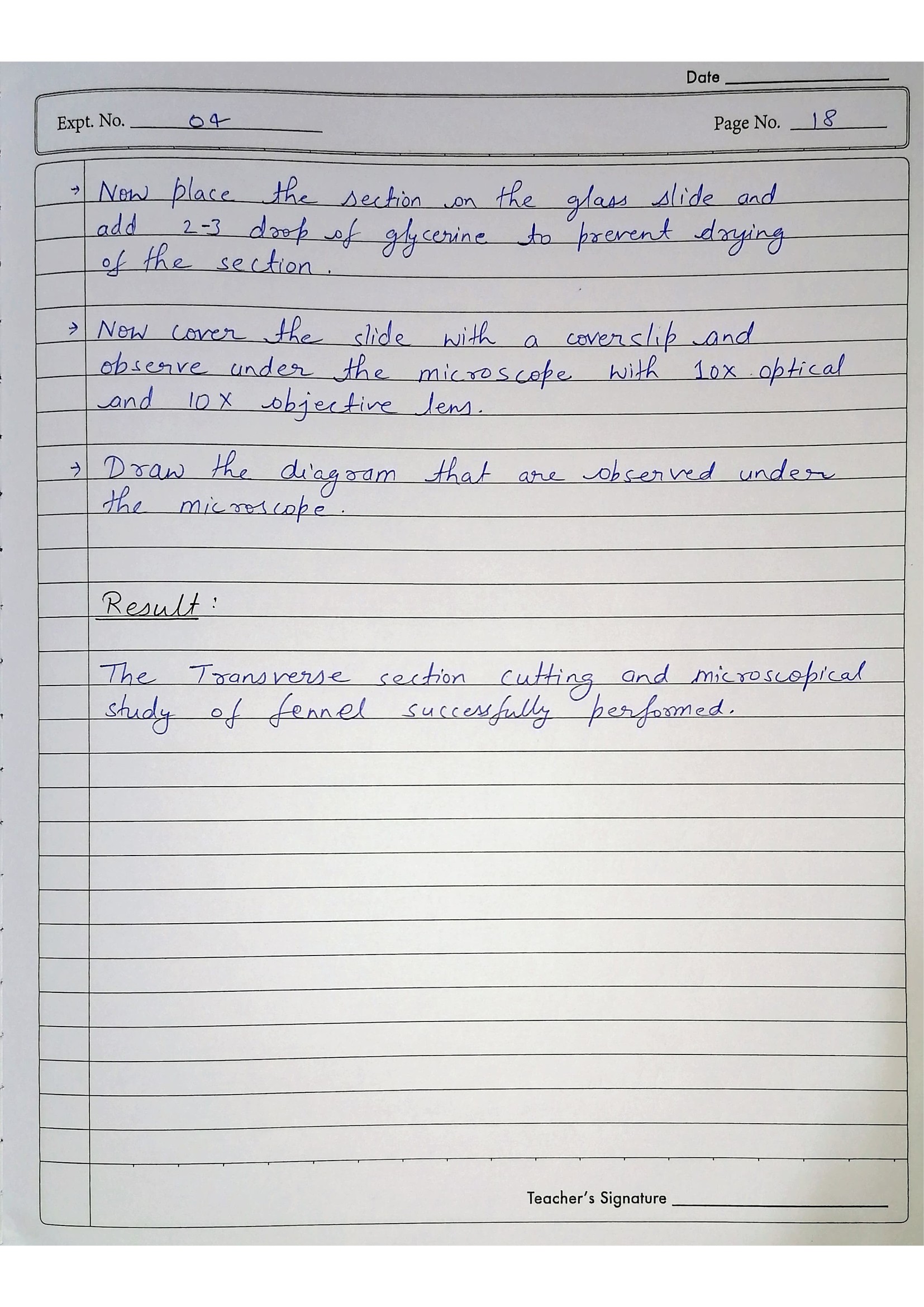 Pharmacognosy Practical